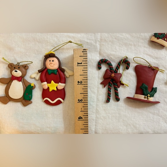 Christmas Ornament set, polymer clay - Picture 6 of 12